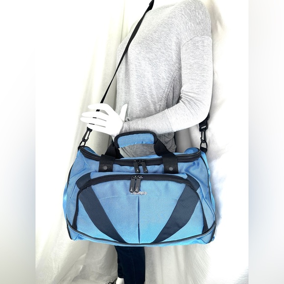 TravelPro Blue Ballistic Nylon Multi Purpose Travel Tote Crew Flight Extra Strap - Picture 2 of 11